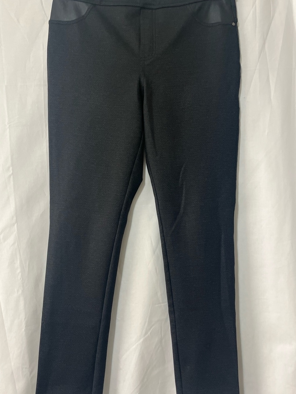 DKNY Black Heathered Ponte Leggings